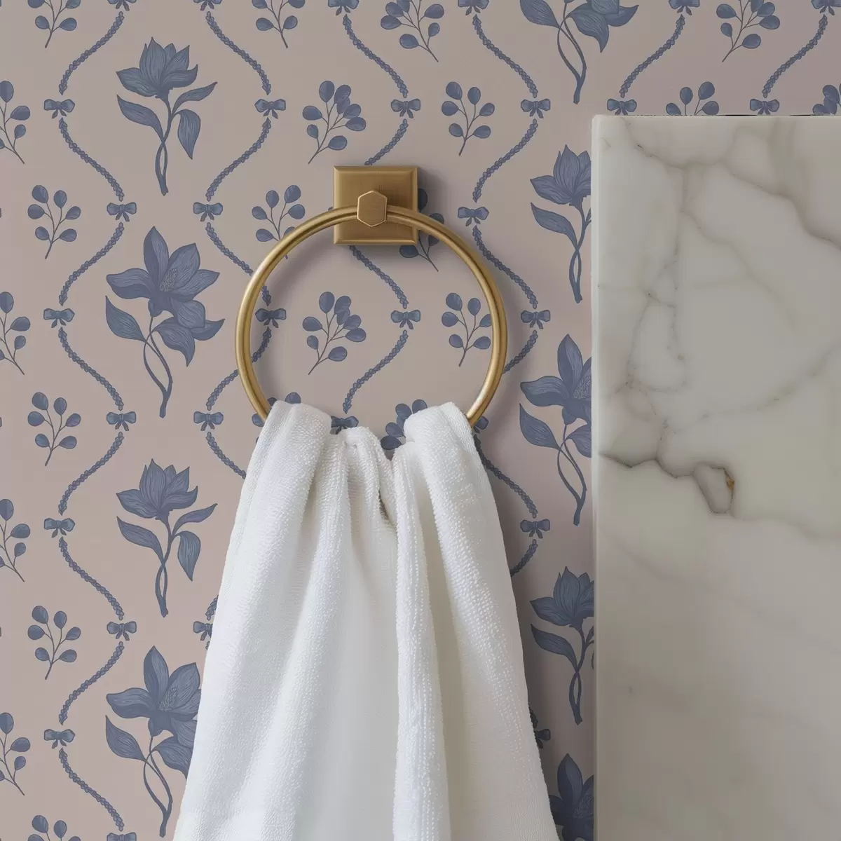 Позадина Мало цвеће и траке у плавим и ружичастим нијансама a00808v3