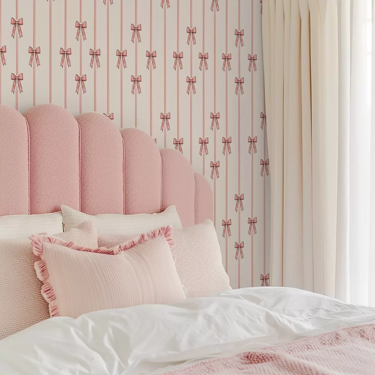 Позадина Вертикалне траке са машнама, позадина боје слоноваче a00653