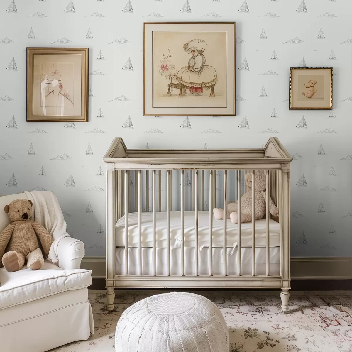 Позадина Скица јахти и острва, светла позадина a00654v2