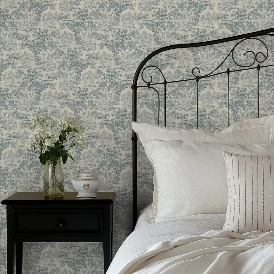 wall murals Монохроматска сцена јелена у шуми a00748