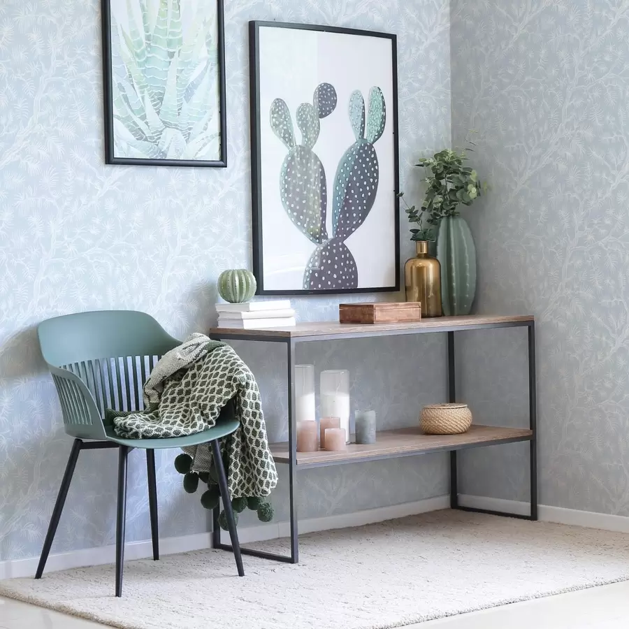 wall murals Борове гране у светлим тоновима на плавој позадини a00838