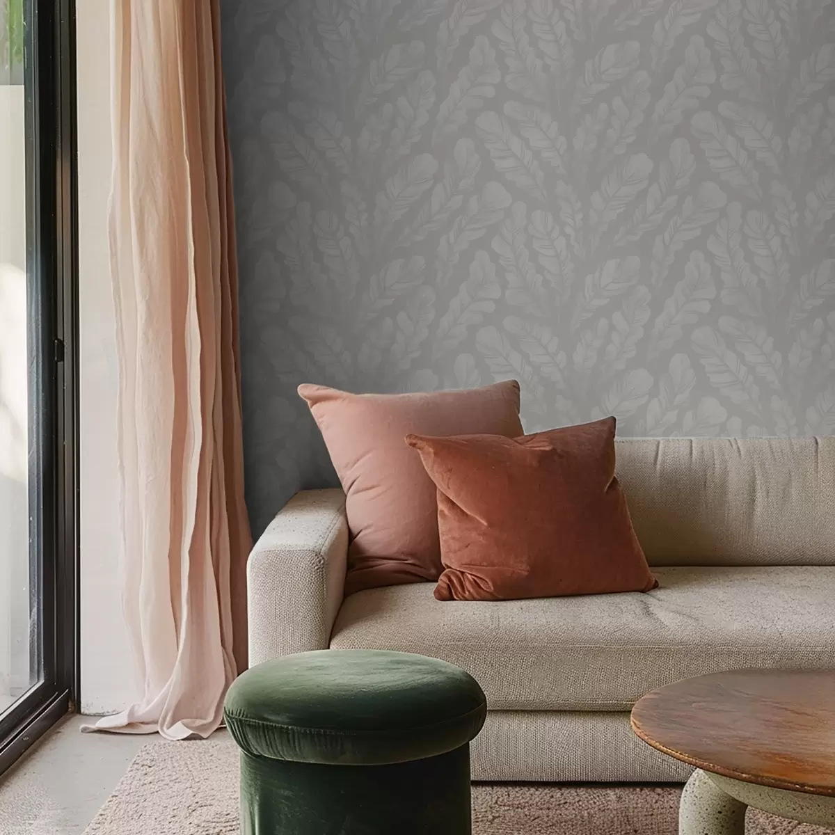 Позадина Велико перје у меким сивим нијансама a00839