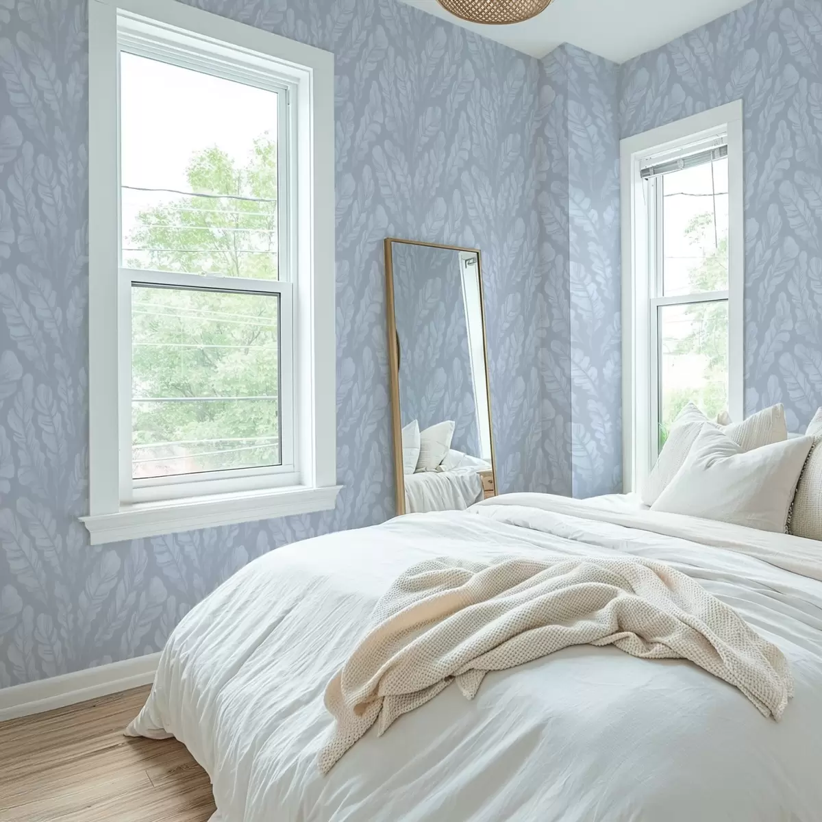 Позадина Велико перје у светло плаво-сивим нијансама a00839v1