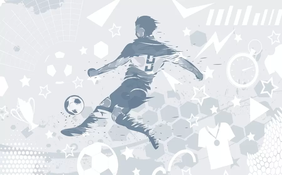 wall murals Фудбалер, спорт w04763v1