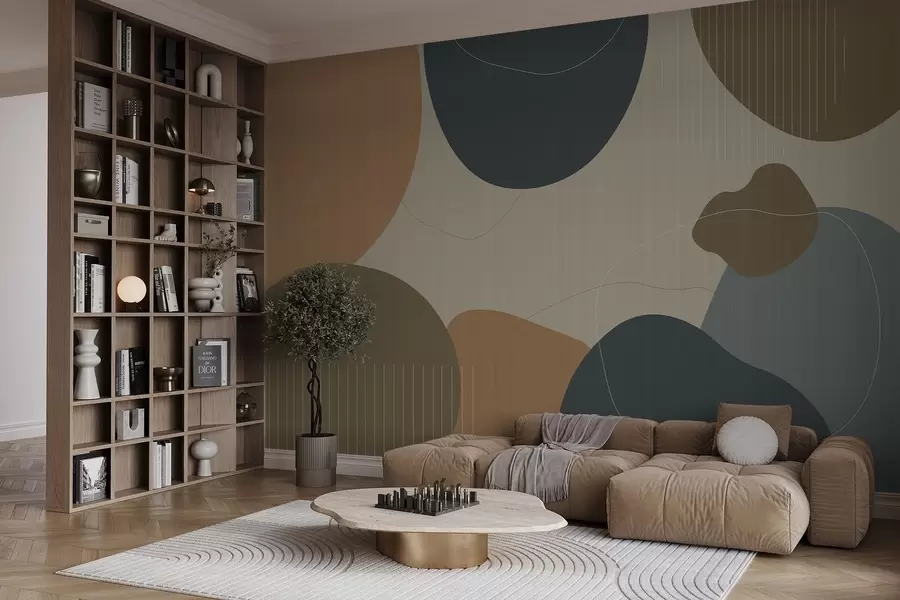 wall murals Апстрактни кругови w04759v1