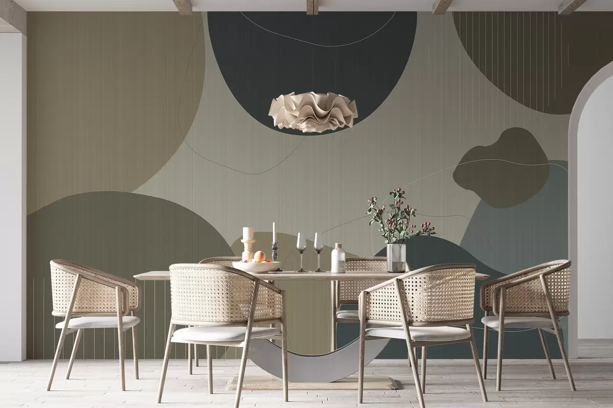 wall murals Апстрактни кругови w04759v2