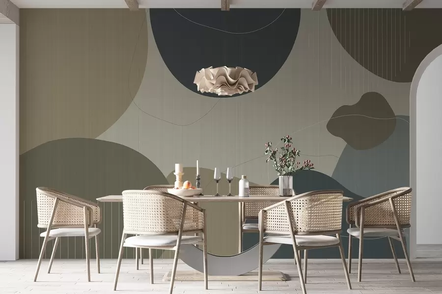 wall murals Апстрактни кругови w04759v2