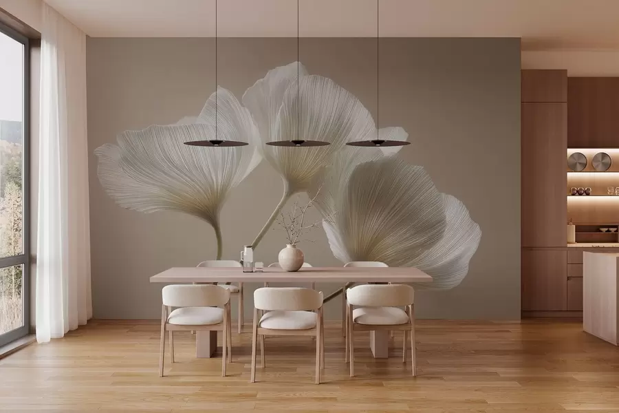 wall murals три нежна цвета на беж позадини w04810