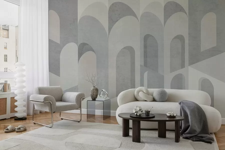 wall murals урбане метаморфозе лука у сивим и хладним беж тоновима w04812v1