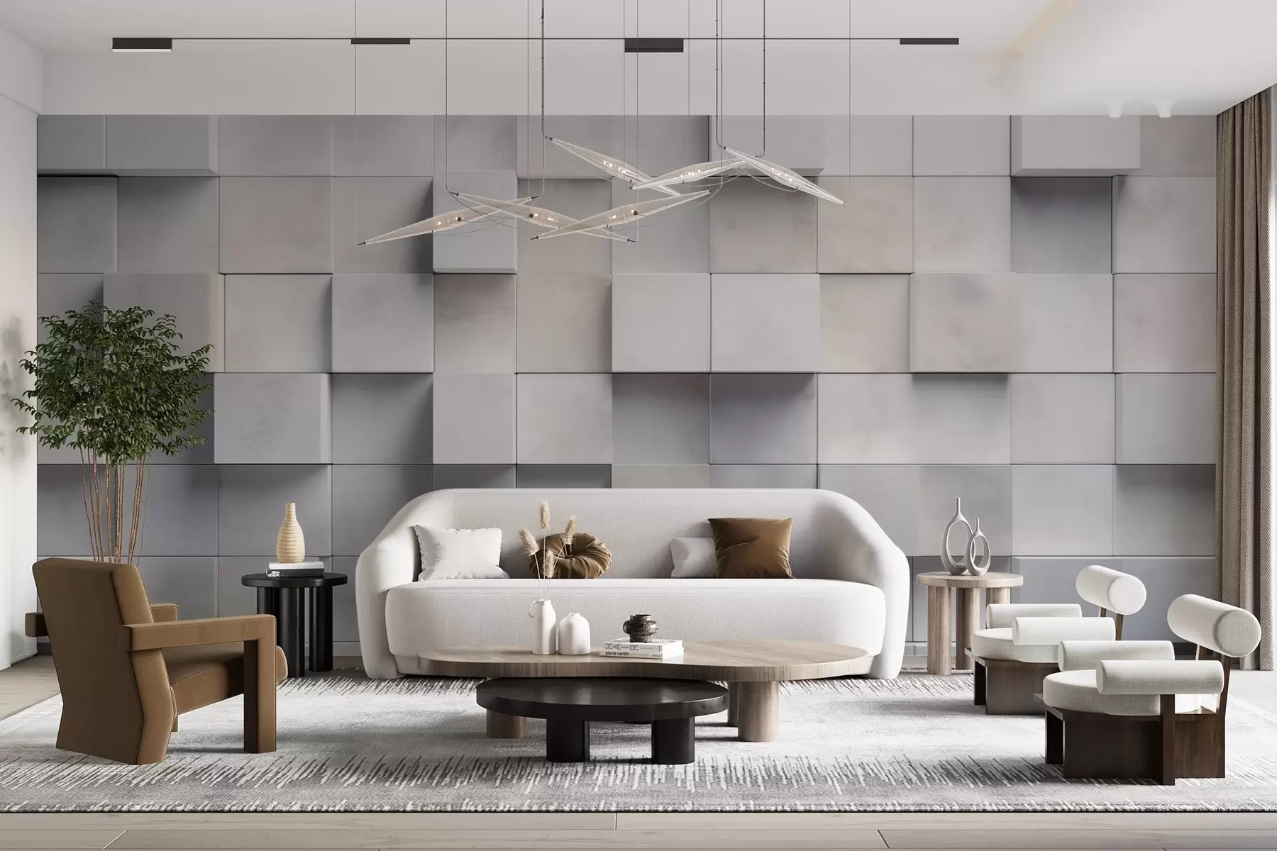 wall murals Квадратни блокови w04806