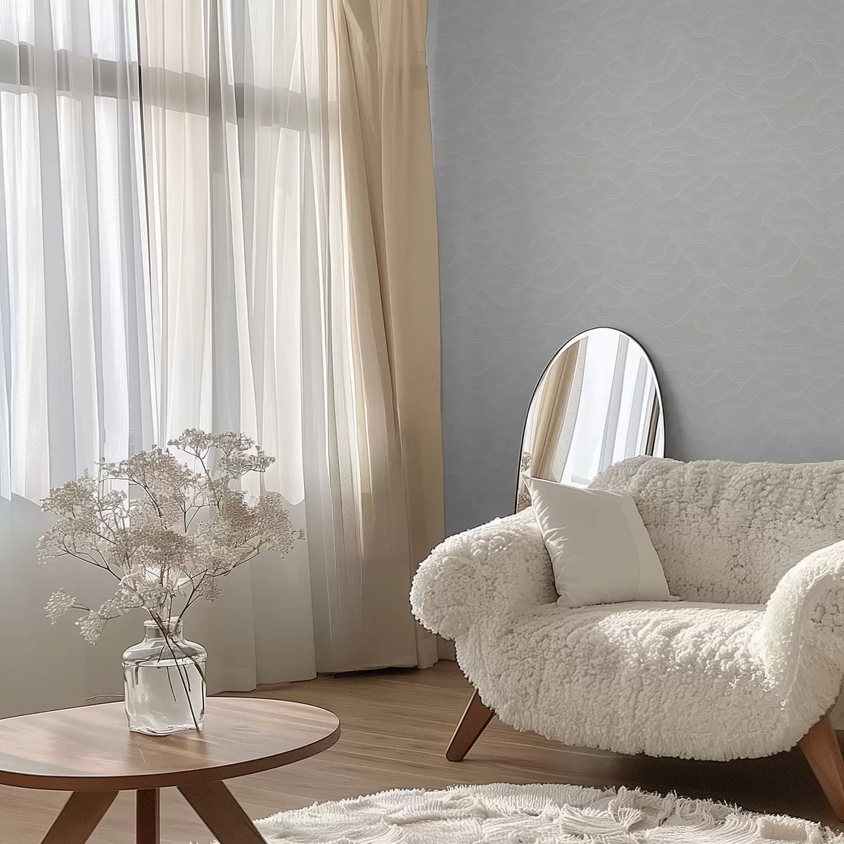 Позадина Светлосни таласи, скоро бели рељеф, минимално a00682v2