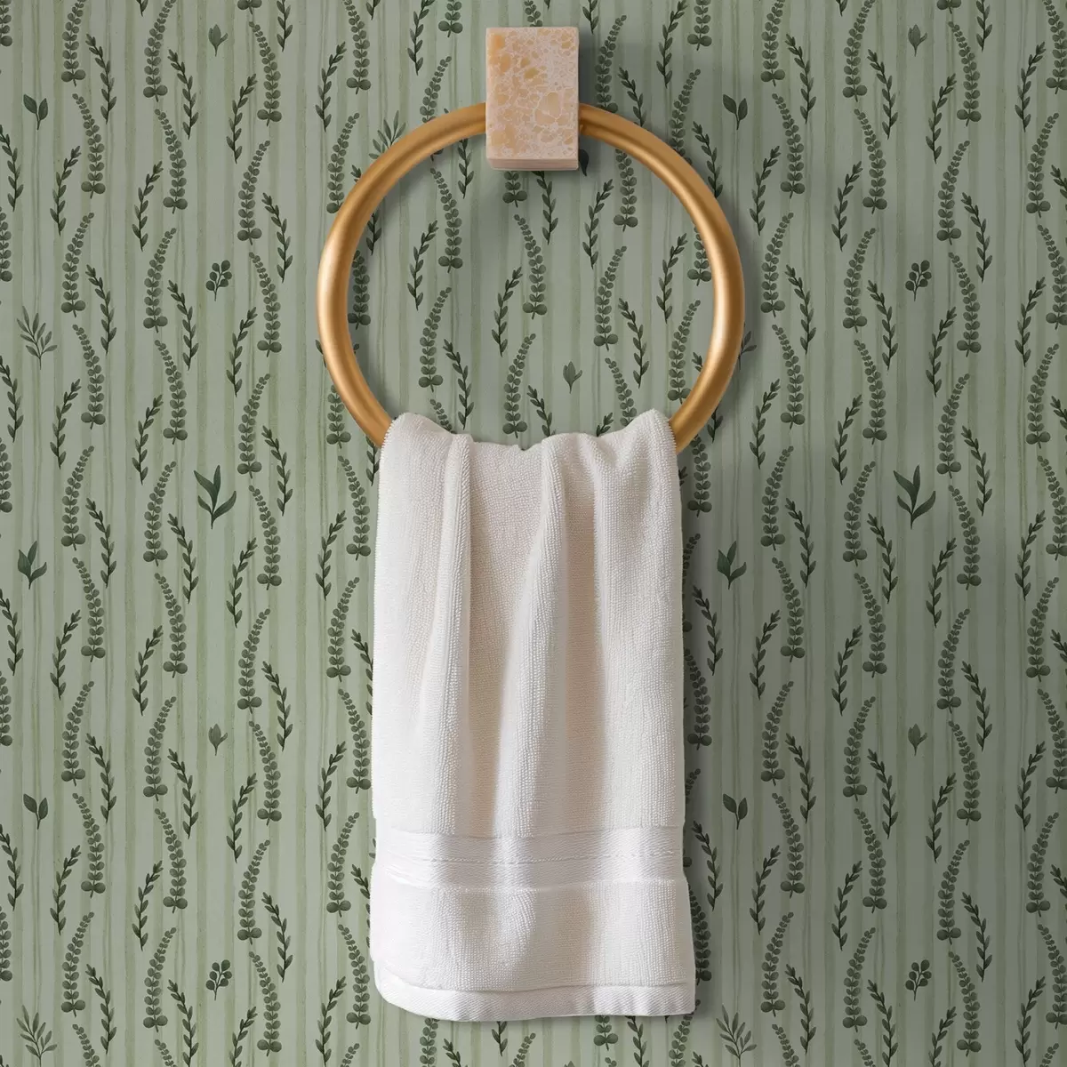 Позадина Густе зелене траве и изданци на менти са пругама a00819