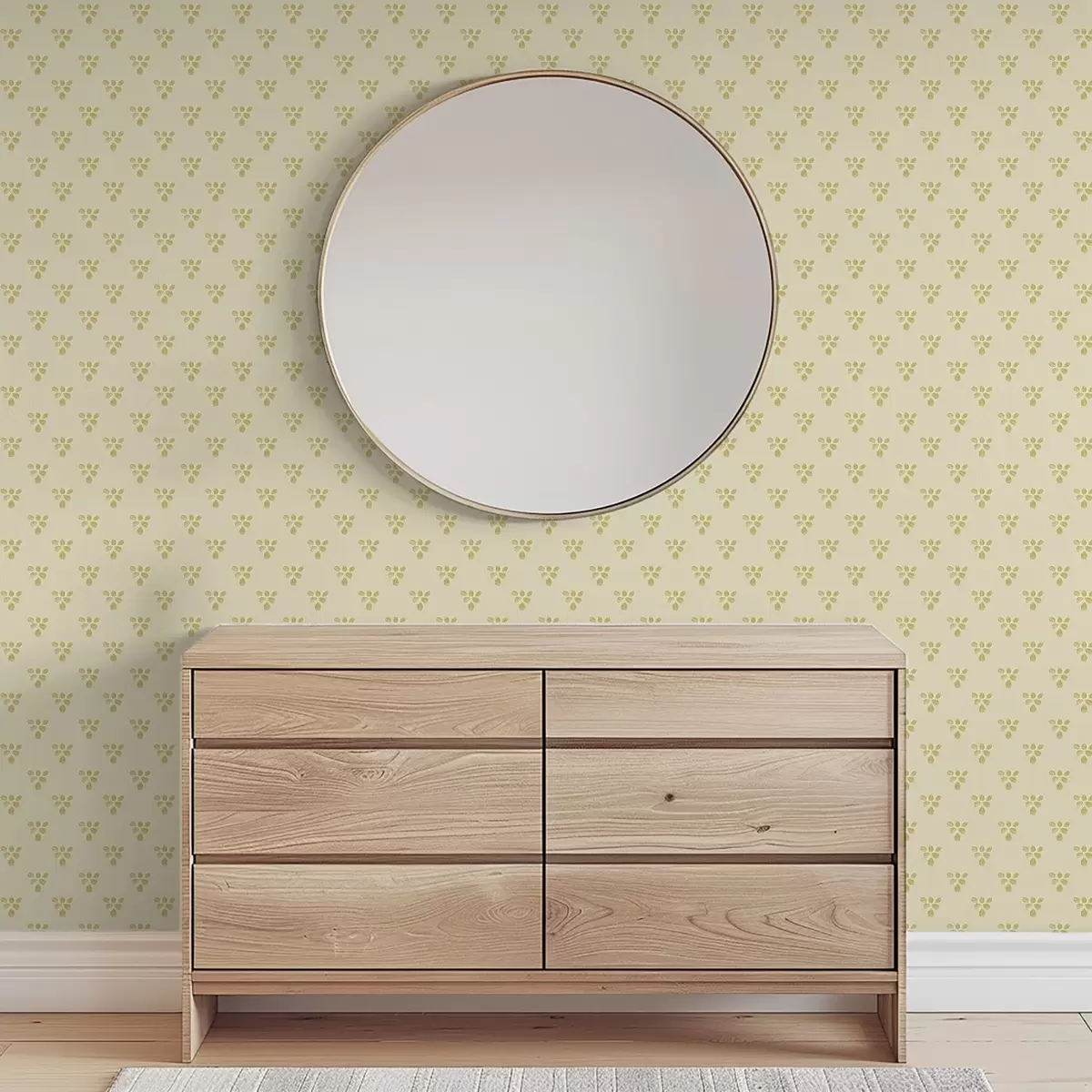 Позадина Мала понављања: трио листова на кремасто-беж боји a00848