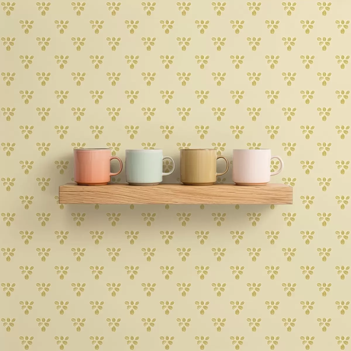 Позадина Мала понављања: трио листова на кремасто-беж боји a00848