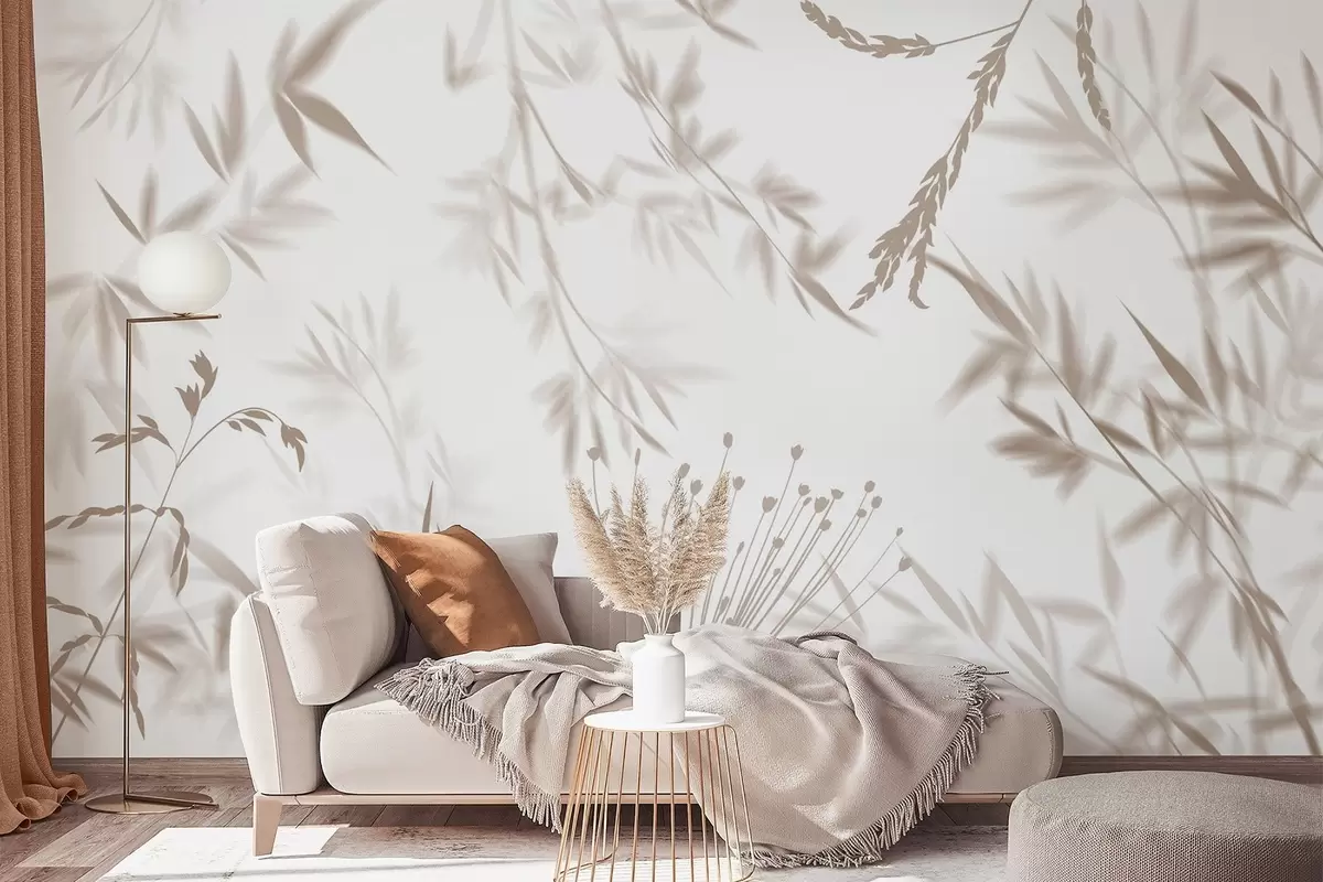 wall murals Силуете лишћа w04850v1