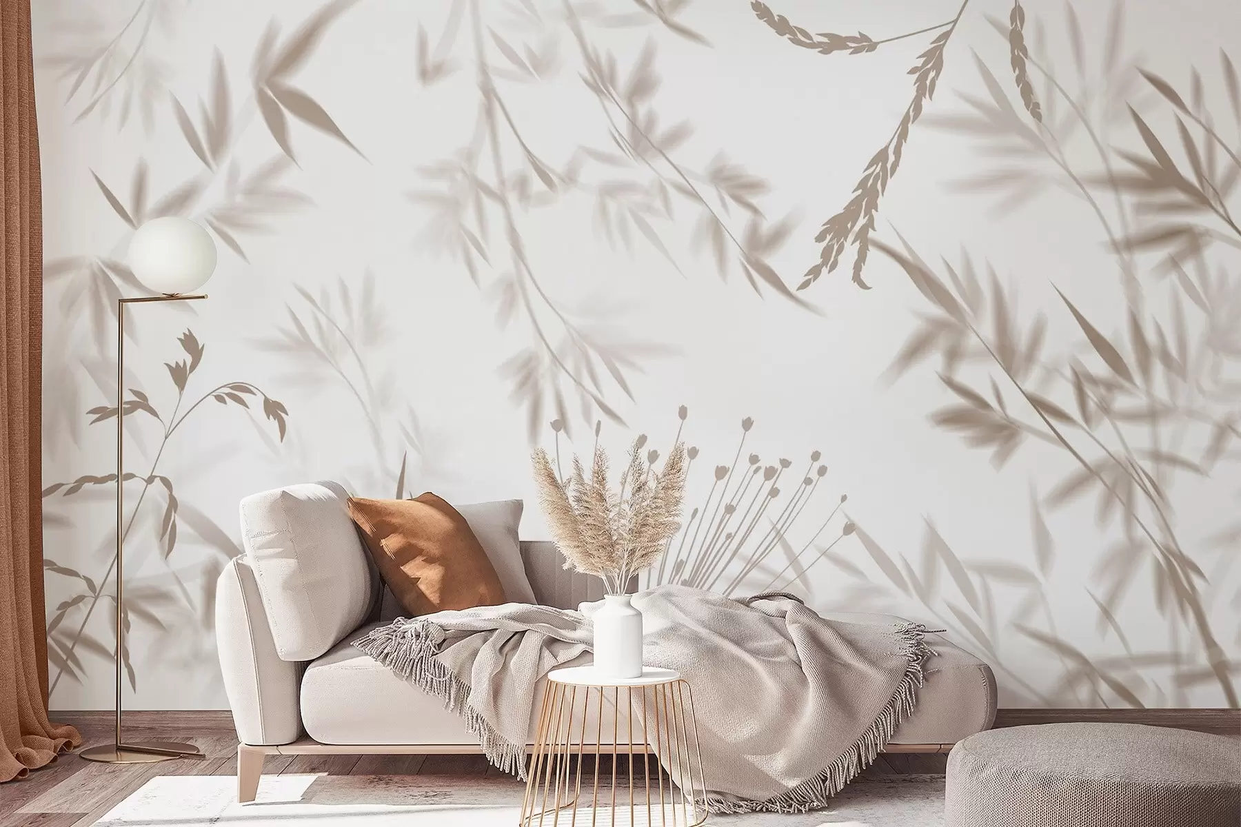 wall murals Силуете лишћа w04850v1