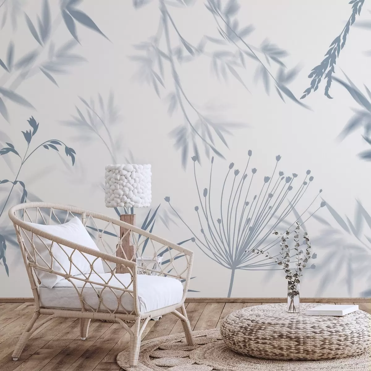 wall murals Силуете лишћа w04850v2