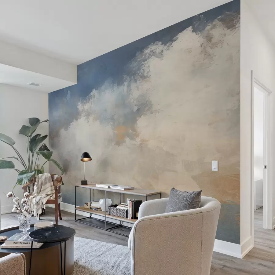 wall murals Апстрактна слика облака у стилу поткровља w04841