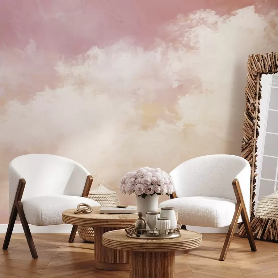 wall murals Апстрактна слика облака у стилу поткровља w04841v1