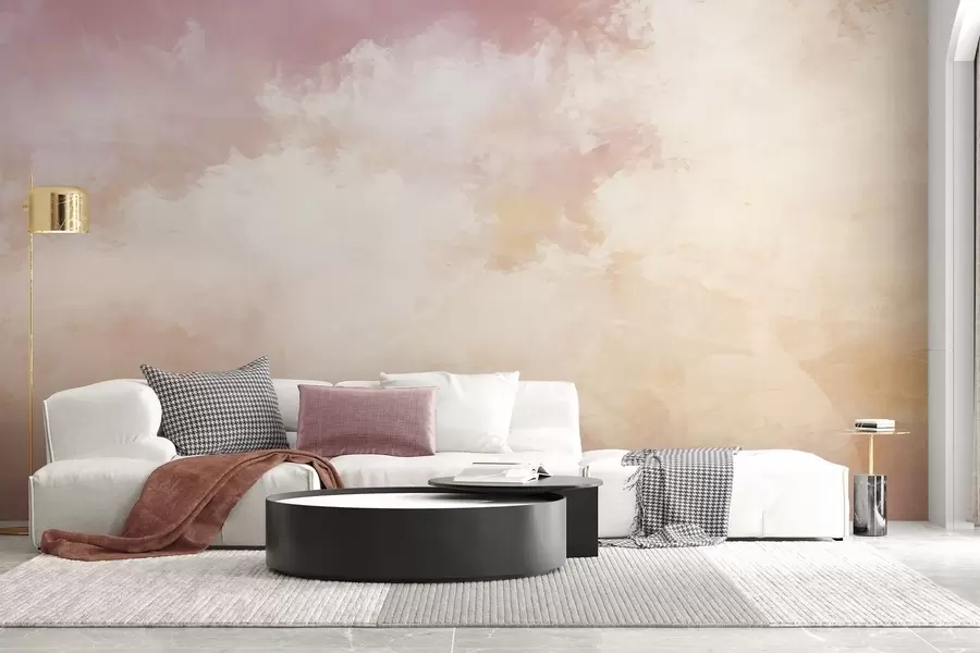 wall murals Апстрактна слика облака у стилу поткровља w04841v1