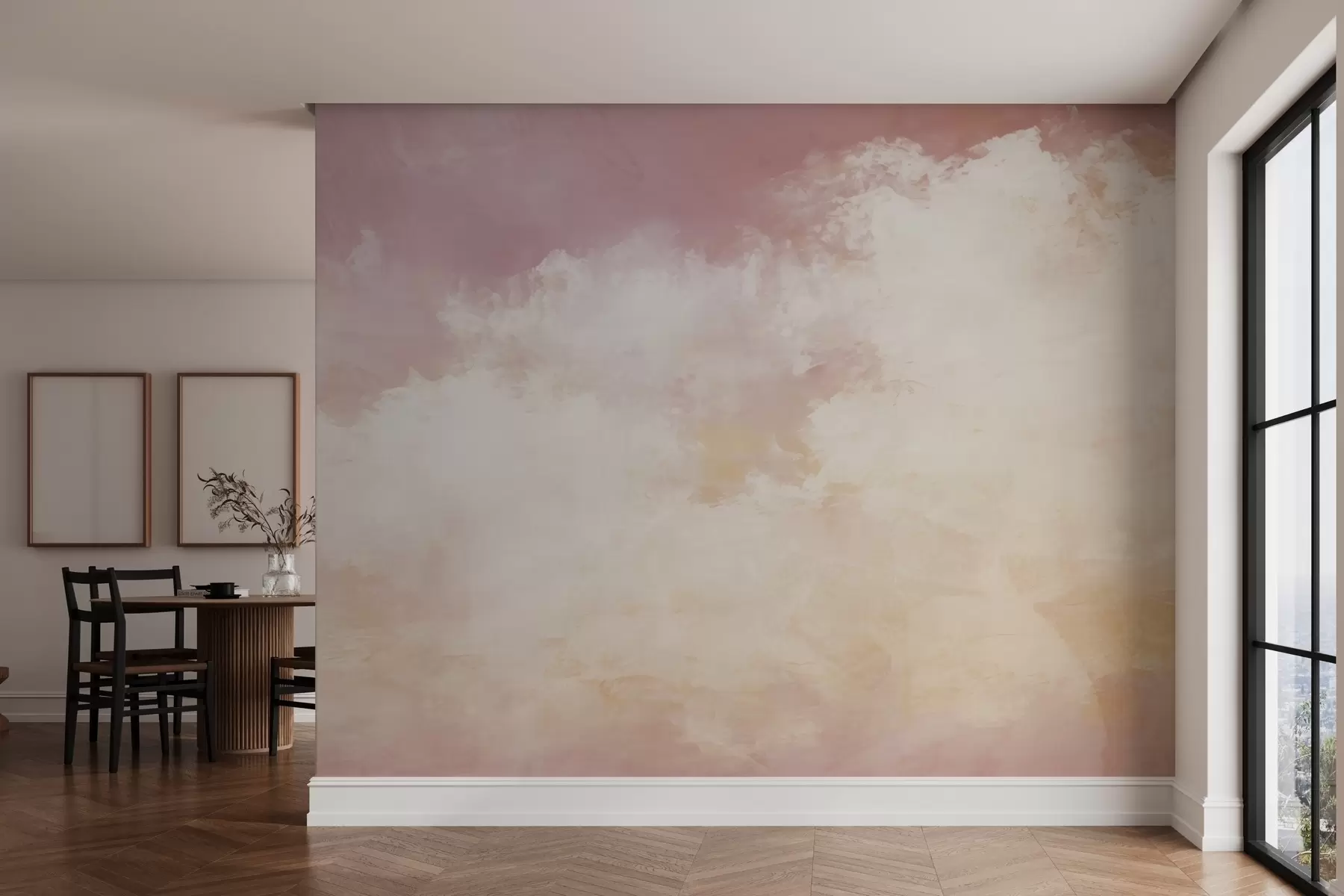wall murals Апстрактна слика облака у стилу поткровља w04841v1