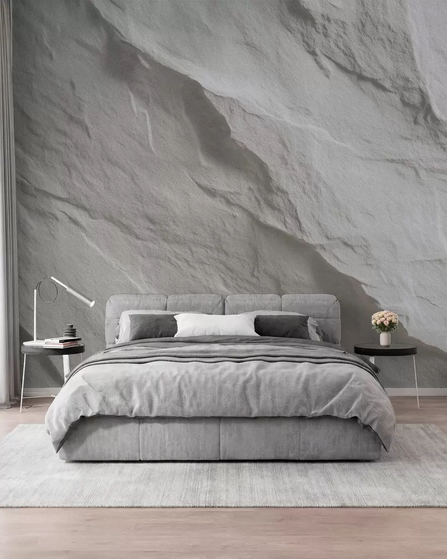 wall murals имитација белог камена у дизајну ентеријера w04818