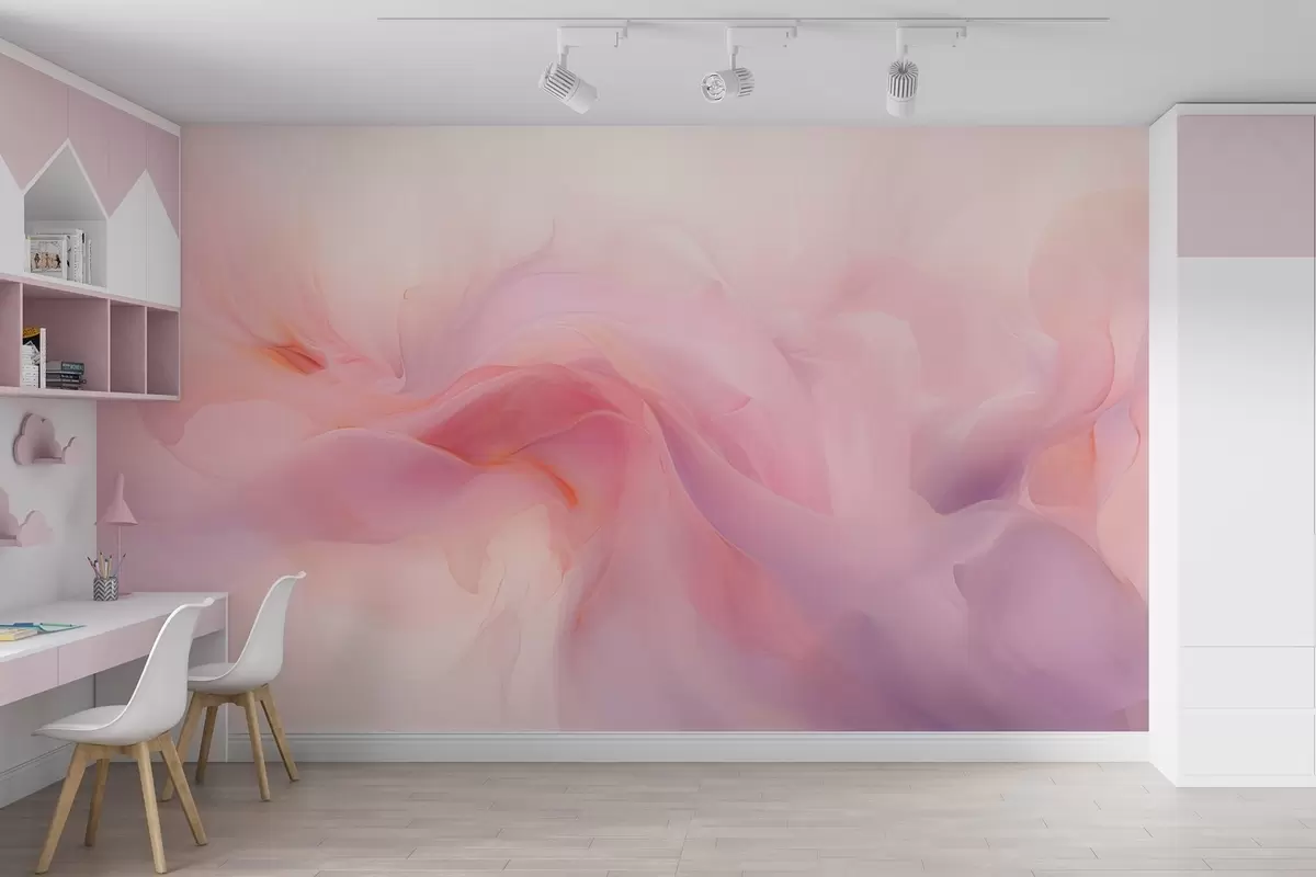 wall murals Сањива апстрактна ружичаста и љубичаста композиција w09523