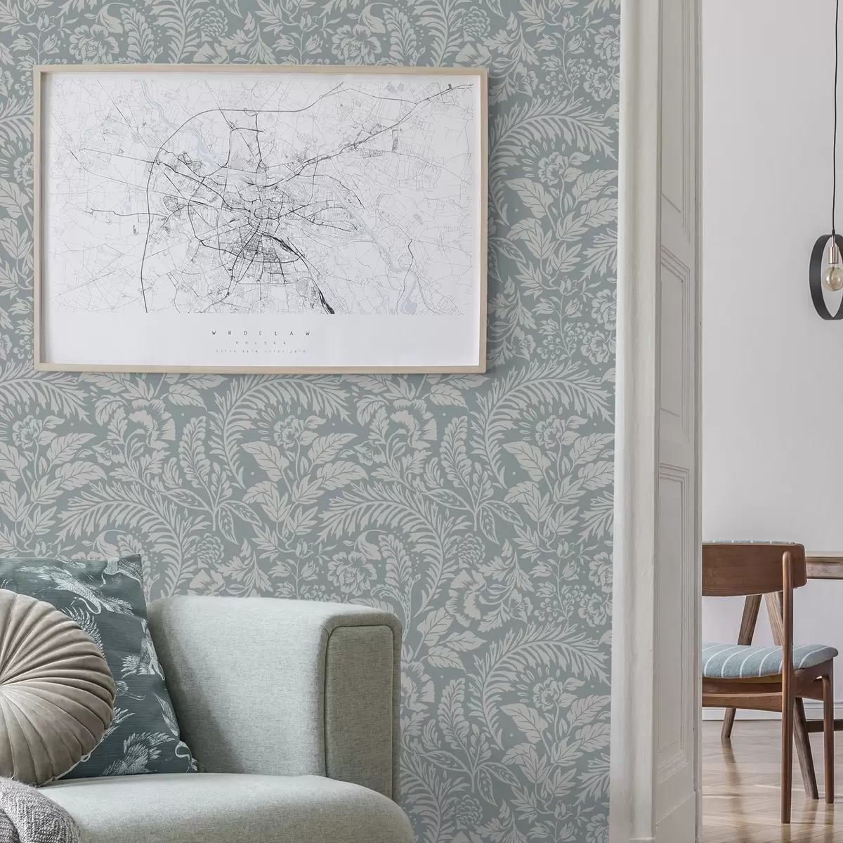 Позадина Монохроматски цветни узорак на сиво-плавој позадини a00859