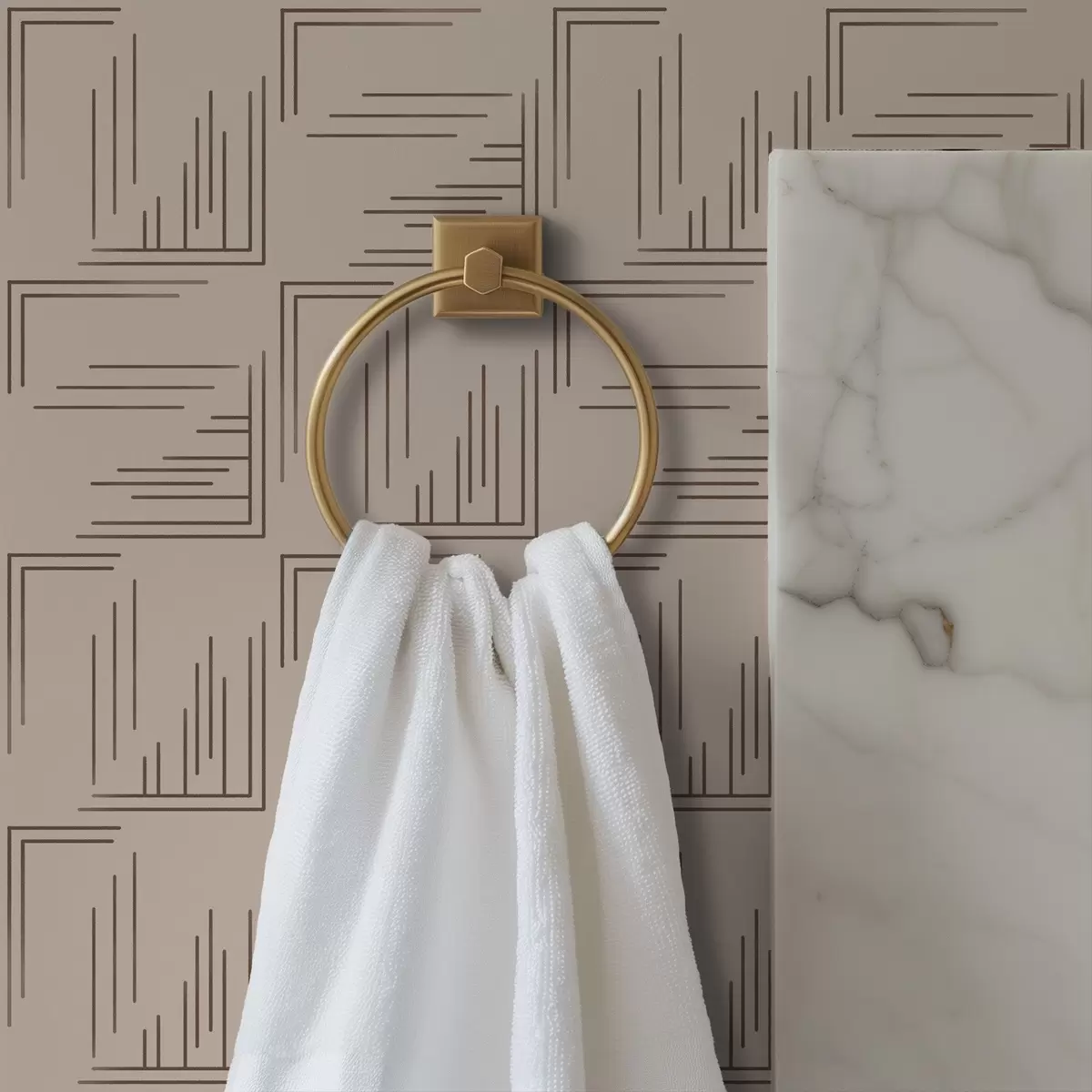 Позадина Велики какао угаони квадрати са различитим линијским испуњењима, песак a00913