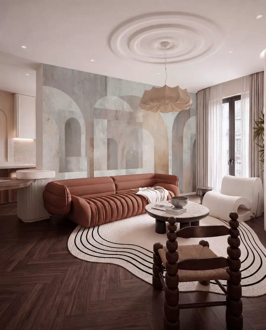 wall murals Цветне гране w04855