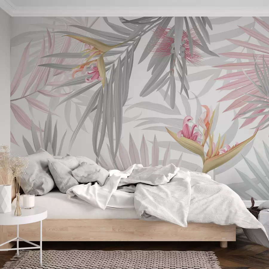 wall murals Стрелиција у палмином лишћу w04896