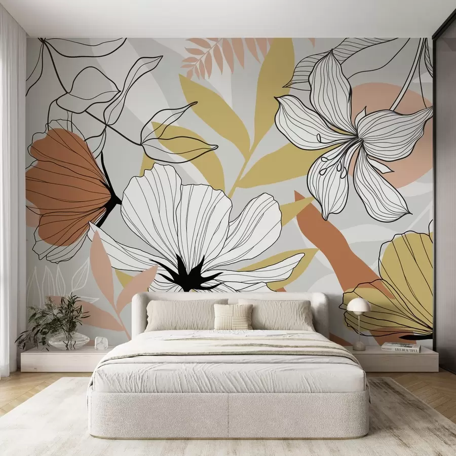 wall murals Апстрактне биљке и цвеће w04898
