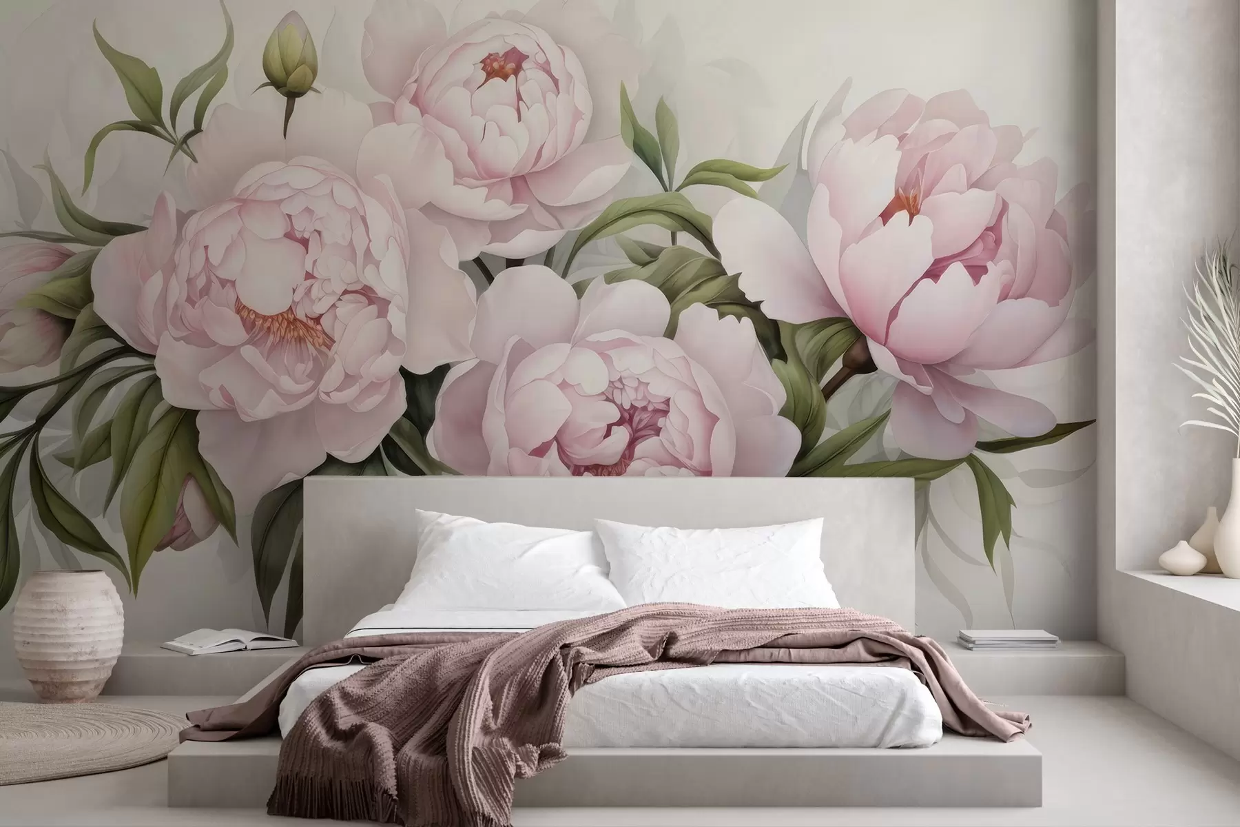 wall murals Бујни букет божура w04902