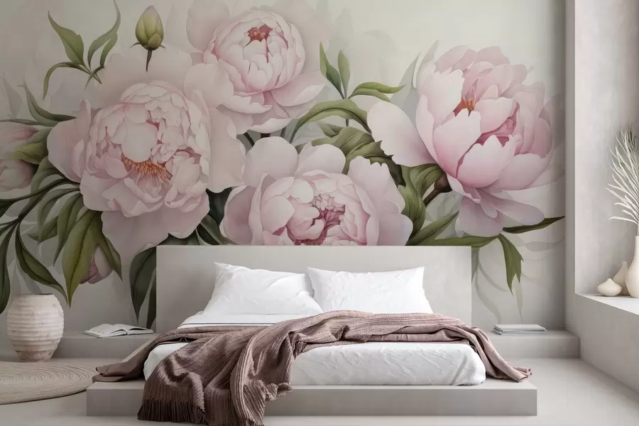wall murals Бујни букет божура w04902