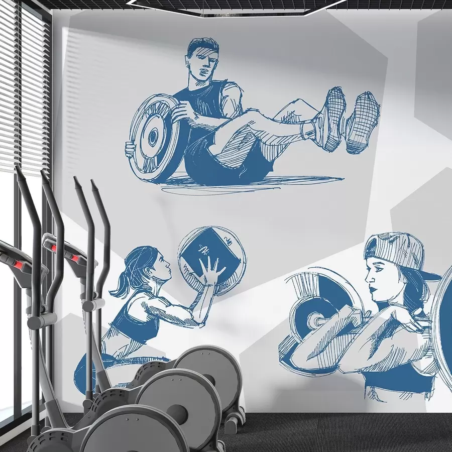 wall murals Спортисти w04909