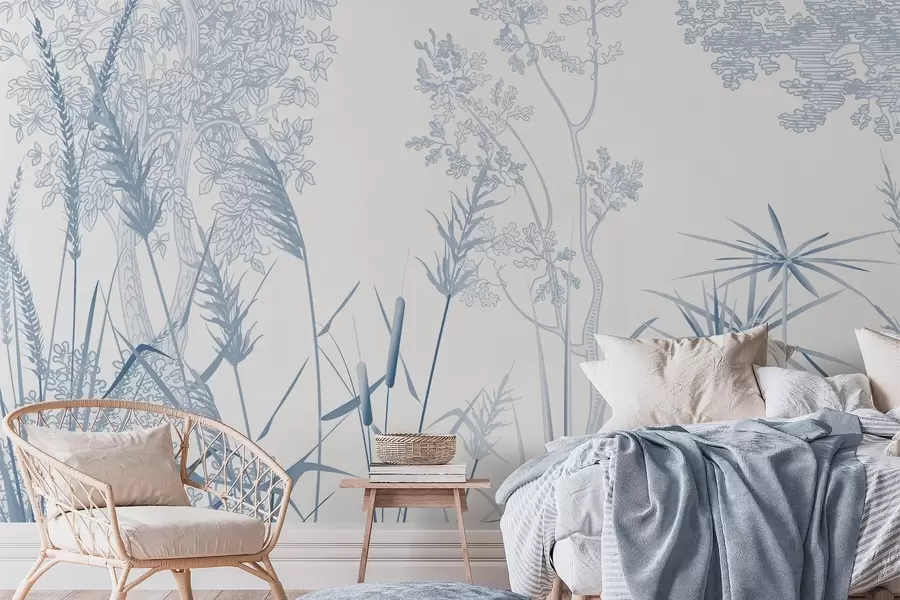 wall murals Дрвеће и трава w04910