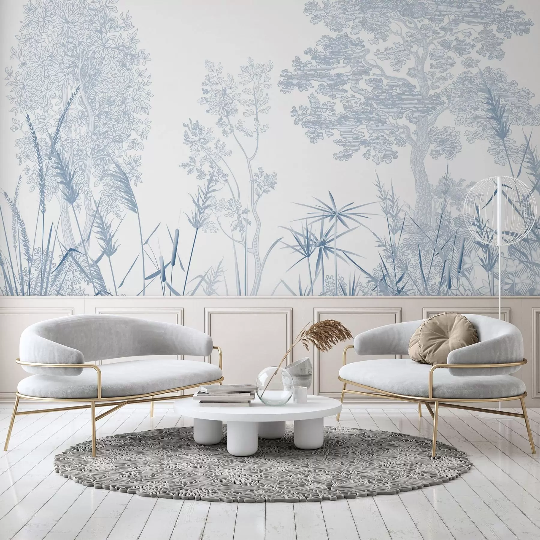 wall murals Дрвеће и трава w04910