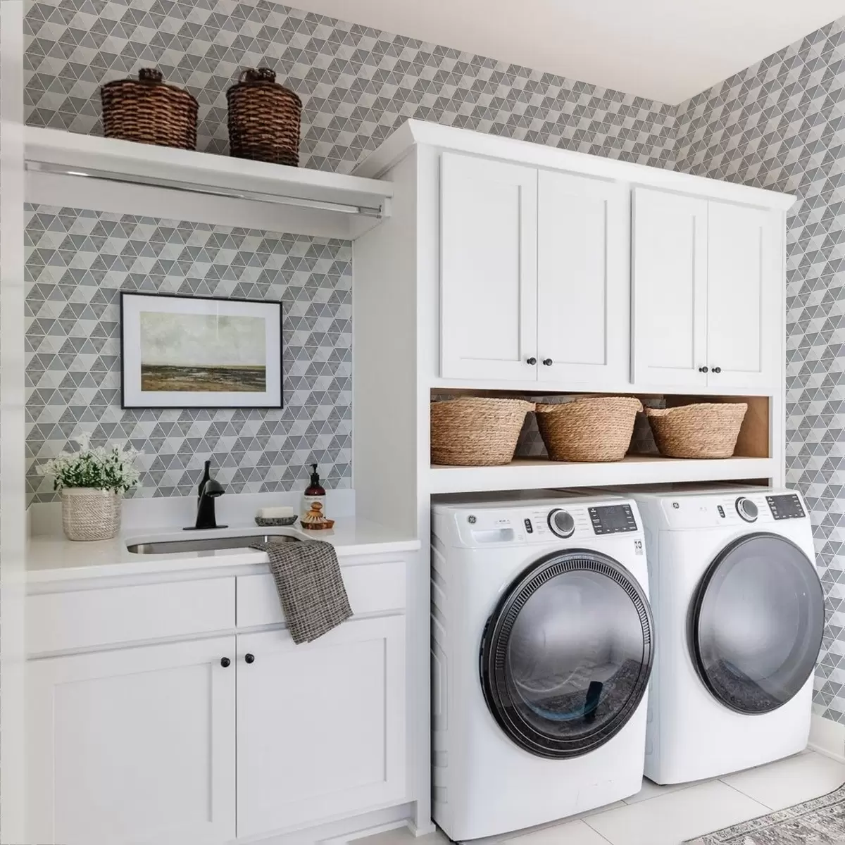 Позадина Геометрија троугла у хладним плаво-сивим тоновима a00917v1