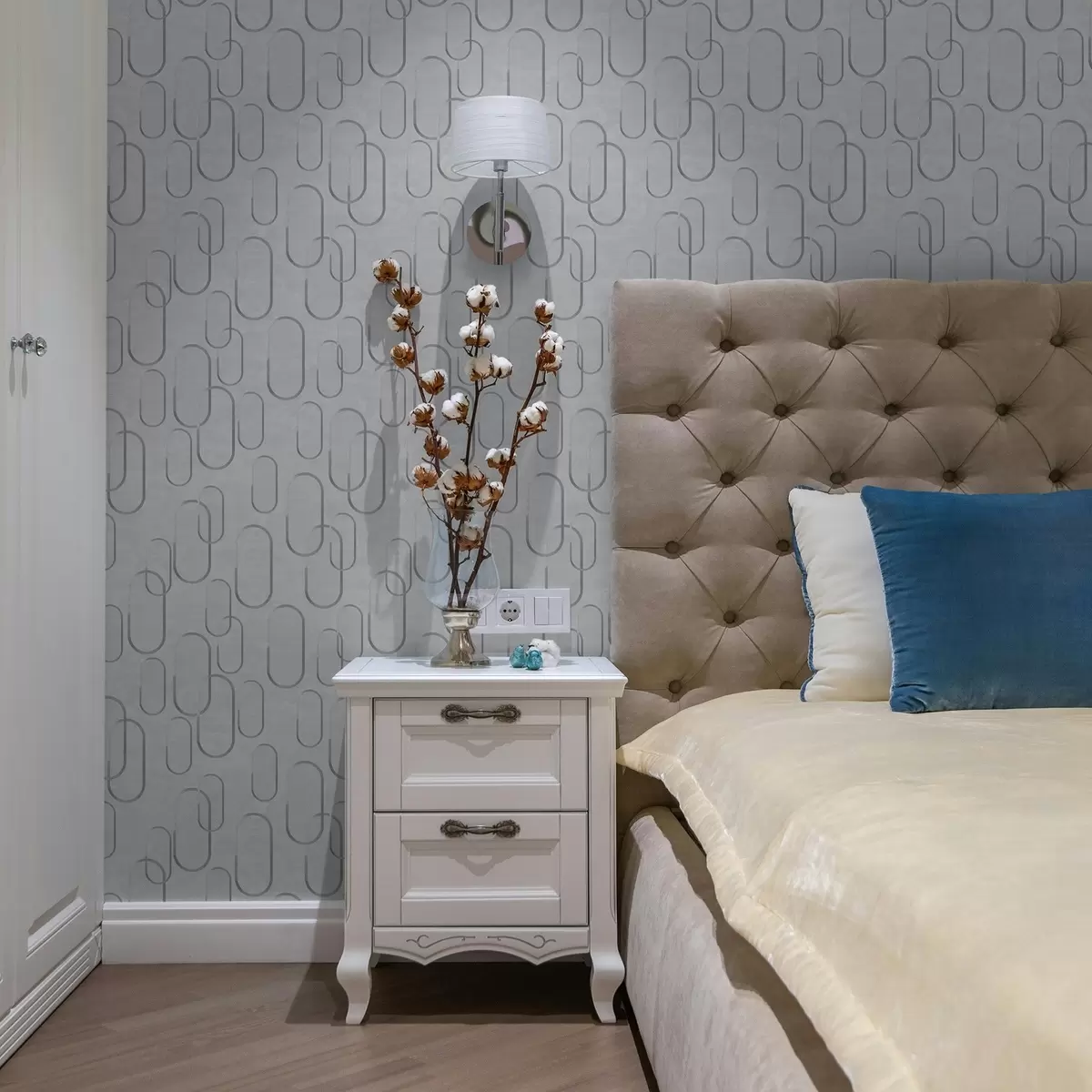 Позадина Светла позадина са издуженим овалима, сиви обриси a00921