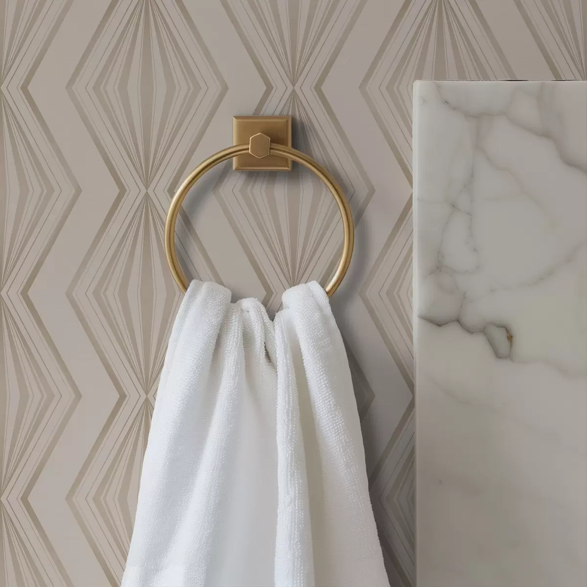 Позадина Светли дијамантски украс у мирним беж тоновима a00925v2