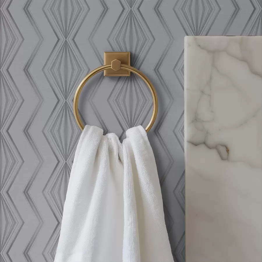 wall murals Светло сиви дијамантски геометријски узорак a00973v2