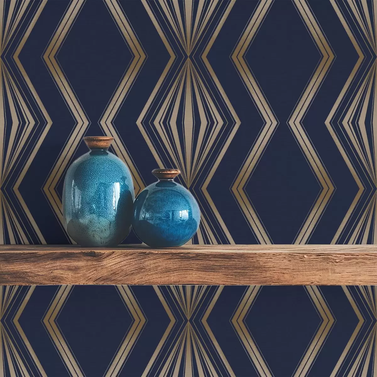 Позадина Тамноплава позадина са геометријским дијамантима и цик-цак линијама a00974v2