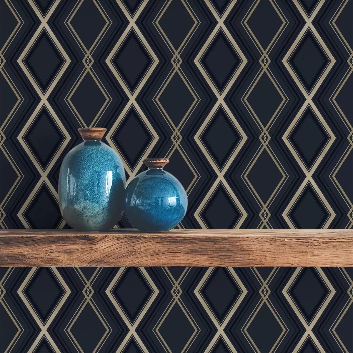 Позадина Тамноплава дијамантска мрежа са танким светлим линијама a00975