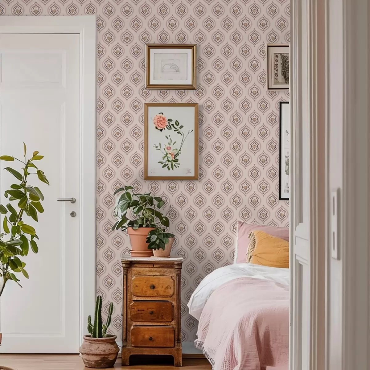 Позадина Ритмички мотив капи са цветом на прашкастој позадини a00977