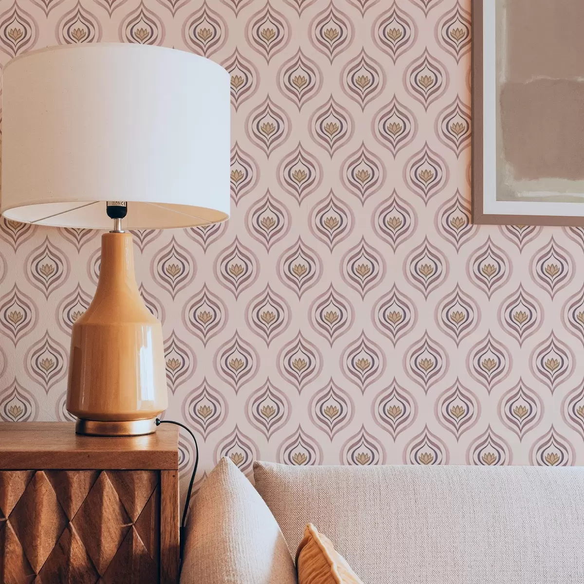 Позадина Ритмички мотив капи са цветом на прашкастој позадини a00977