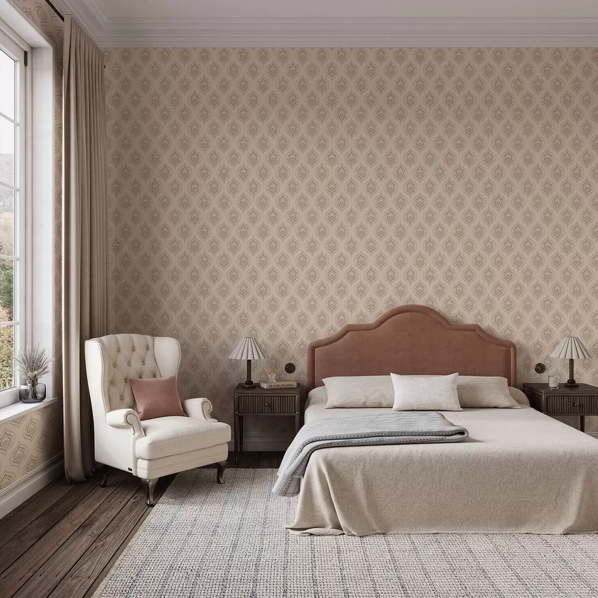 Позадина Мотиви прашкастих капљица са цветом на топлој позадини a00977v2