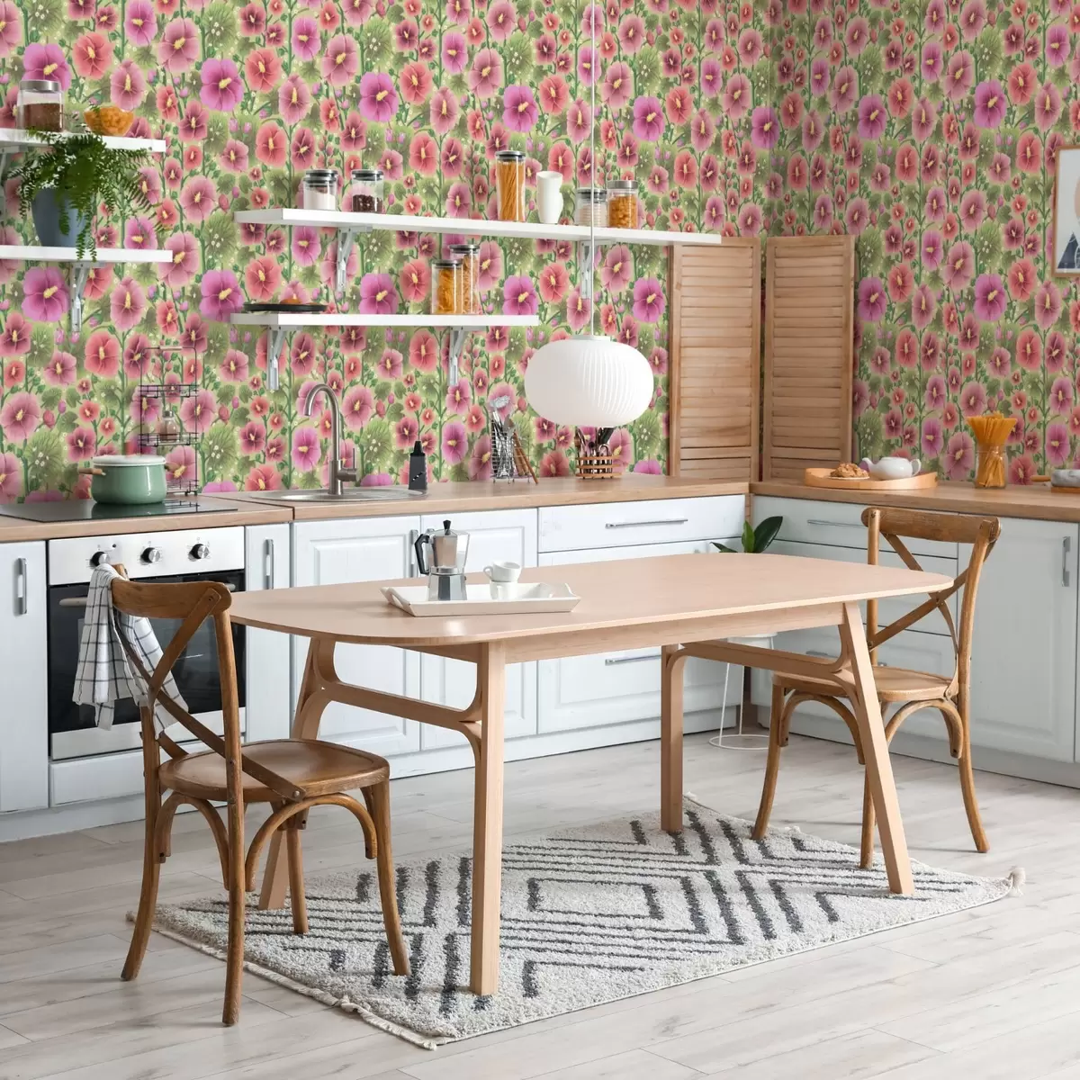 Позадина Велики цветови и листови хибискуса на тамнозеленој позадини a00993