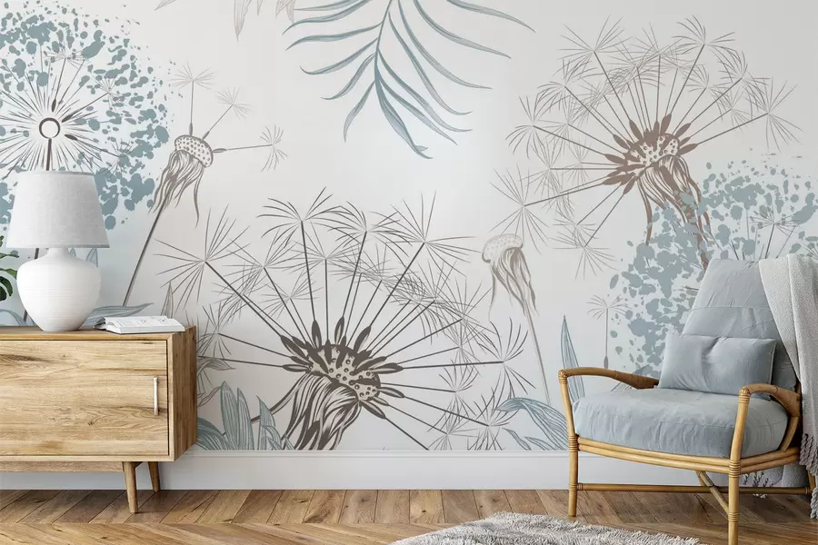 wall murals Маслачци међу лишћем w04942