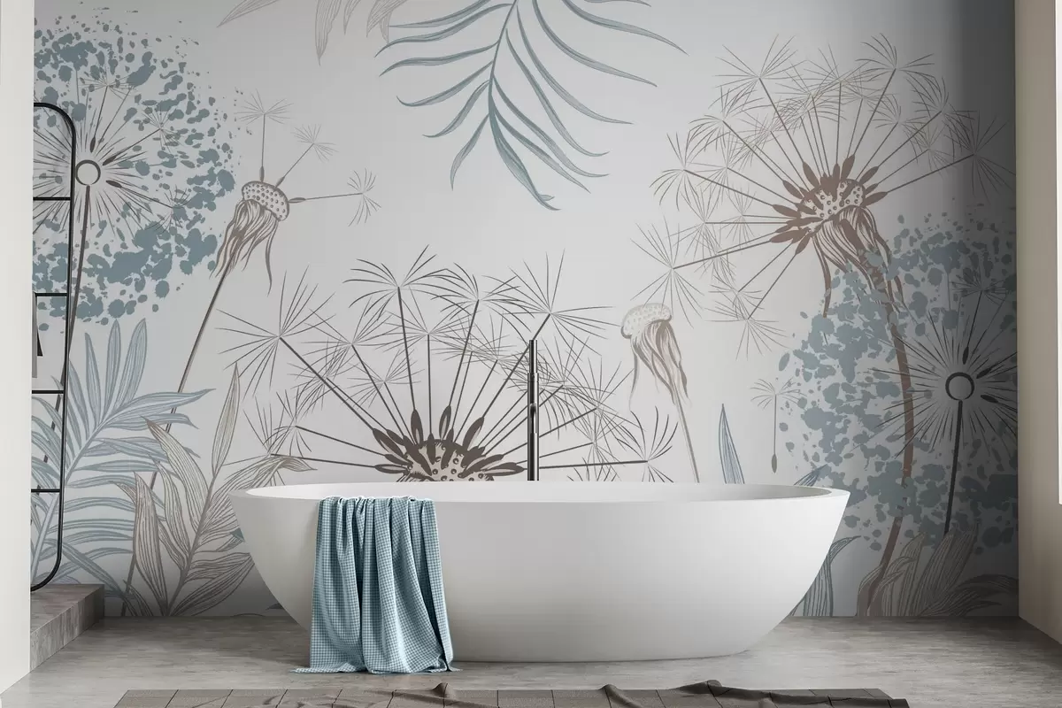 wall murals Маслачци међу лишћем w04942