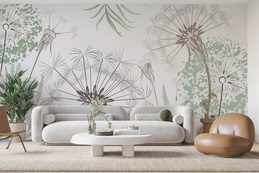 wall murals Маслачци међу лишћем w04942v1